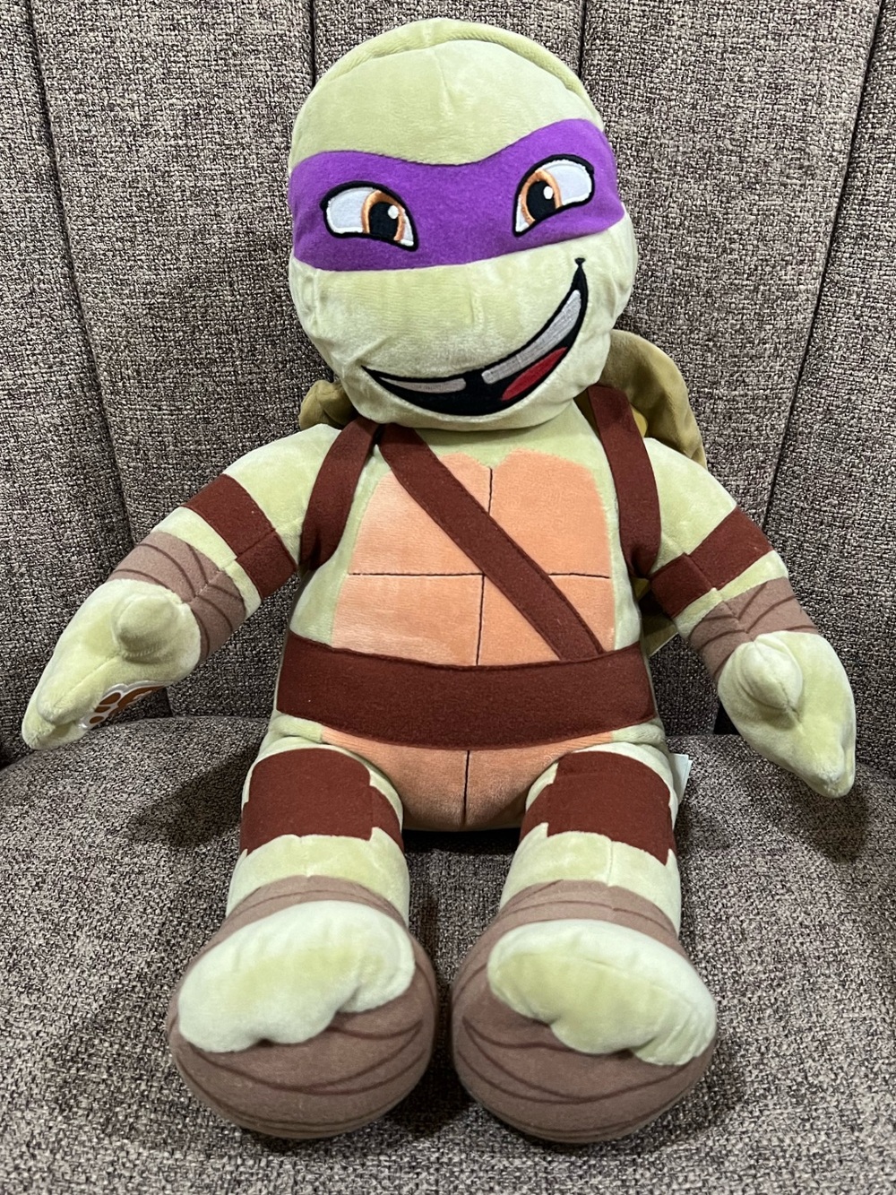 Build-A-Bear TMNT Donatello Plush 18” Teenage Mutant Ninja Turtles Green/Purple